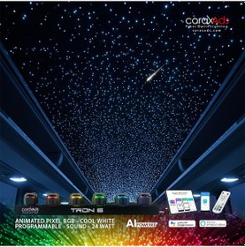 Resim Vıp Yıldız Tavan Fiber Optik Starlıght Minibüs Kayan Yıldızlı Set - Kayan Yıldızlı Çok Renkli 