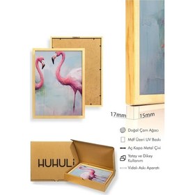 Resim Huhuli Ahşap Çerçeveli Sevgililer Günü Koleksiyonu Tablo Seti Huhu695 