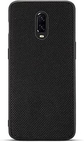 Resim INSOLKIDON OnePlus 6T Kılıf Tam Kapak Ultra İnce Mat Kaymaz Çizilmeye Dayanıklı Karbon Fiber Moda Yaratıcılık Düşmeye Karşı Yumuşak Kabuk OnePlus6T Telefon kılıfı (Naylon desen) 