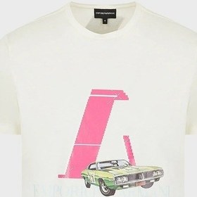 Resim Emporio Armani Erkek T Shirt 3L1T8P 1Jw5Z F119-Beyaz 