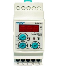 Resim Tense Dgk-01 Monofaze Dijital Aşırı - Düşük Gerilim Kontrol Röle 