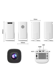 Resim Qifit 4K Oyun Konsollu Projeksiyon Bluetooth Wifi Destekli Taşınabilir Sinema Netflix Youtube Projektör 