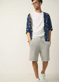 Resim O'stın Lastikli Geniş Spor Şortları 198015712 Açık Gri 