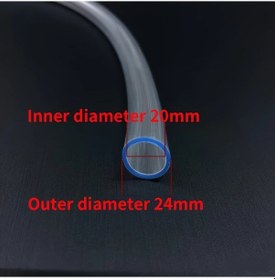 Resim Willowhaven 20mm İç Çap 118.11 İnç Şeffaf Pvc Hortum Bahçe Akvaryum Sulama 