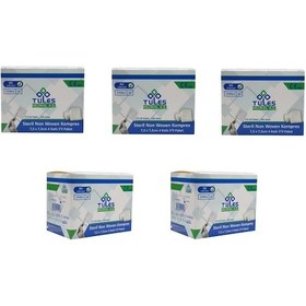 Resim Tules 5'li Steril Non Woven Kompres Spanç 7.5 X 7.5 CM 500 Adet 