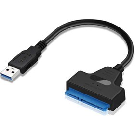 Resim aogo Usb Sata Çevirici Kablo 2,5 Inç Ssd Ve Hdd Için Sata Usb Adaptör Kablosu 2.5 Sata Hdd Usb 2.0 