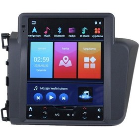 Resim Honda Civic Fb7 2012/2015 Model Tesla 9.7'' İnç Kameralı, Carplay'li 9" 