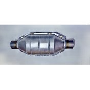 Resim Adabeyi Otomotiv Universal Katalitik Konvertör (Katalizör) Yuvarlak Büyük 02-Eu3 Metal Ø55MM 1.8/2.2 LT.(|)380 (Ø)155 (H)150 