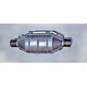 Resim Adabeyi Otomotiv Universal Katalitik Konvertör (Katalizör) Yuvarlak Büyük 02-Eu3 Metal Ø55MM 1.8/2.2 LT.(|)380 (Ø)155 (H)150 