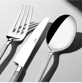 Resim Nehir Maria Sade 6 Kişilik 36 Parça Çatal Kaşık Bıçak Takımı GÜmüş 