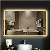 Resim GLOBAL LED MIRROR 80x80 Cm Dokunmatik Tuşlu Buğu Çözücü Ledli Banyo Aynası Dekoratif Ayna 