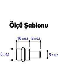 Resim Badem10 Raf Pimi Contalı Cam Ahşap Metal Tutucu Çivisi Mobilya Dolap Pimi Metal (50 Adet) 