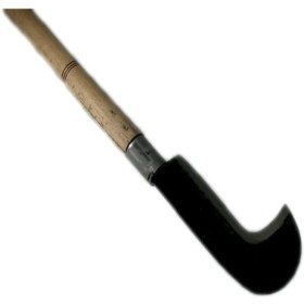 Resim TeknoKesgin Ahşap Saplı Yatağan Tahra Orak 63 Cm - Arpa Hasadı 