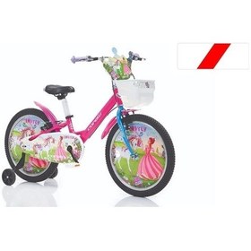 Resim Corelli Lovely Kız Çocuk Bisikleti V 16 Jant Kırmızı Beyaz Çok Renkli 