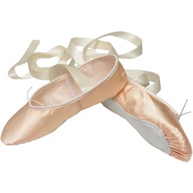 Resim Astra Bry Sat Uzun Kurdeleli Somon Saten Bale Patiği 