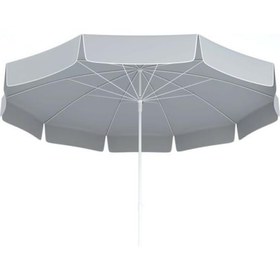 Resim Plaj Balkon Bahçe Şemsiyesi 10 Telli Eğilebilir 200 Cm Çap Kalın 