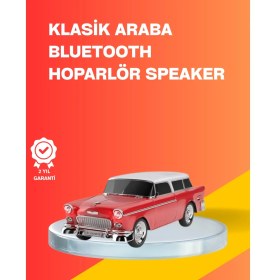 Resim Taşınabilir Klasik Araç Tasarımlı Kablosuz Hoparlör 