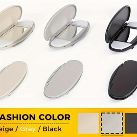 Resim 1 adet Güneşlikli Makyaj Aynası Kapağı | Siyah/Gri/Düz, BMW mini Cooper R55/R58/R60 2007-2013 için Uygun, ABS Malzeme, Oval Şekil, Düz Lens, Yedek Parça 51167361834 