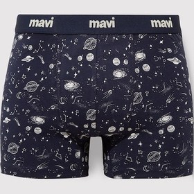 Resim Mavi - Gezegen Baskılı Lacivert Boxer 092456-33648 Lacivert 