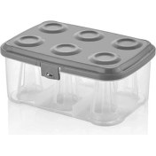 Resim Büro Ev Ofis Piknik Keyfi Için 6 Bölme Şeffaf Düzenleyici Bardak Taşıma Kutusu 