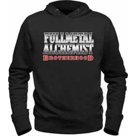 Resim Alfa Tshirt Fullmetal Alchemist Dijital Baskılı Çocuk Siyah Sweatshirt 