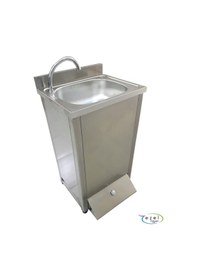 Resim Ayak Basmalı Paslanmaz Eviye 