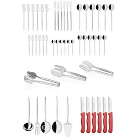 Resim Onon Aris 6 Kişilik 50 Parça Çatal Kaşık Bıçak Takımı 