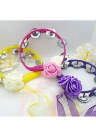 Resim Tek Çiçekli Tutmalı Plastik Tef (5 Adet) 