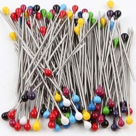 Resim Genel Markalar Çelik Eşarp Şal Iğnesi 250 Adet Toplu Iğne 28mm Paslanmaz Mineli Karışık Renkli 