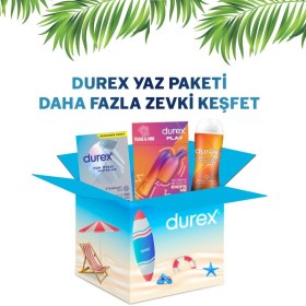 Resim Durex Yaz Paketi – Yok Ötesi Ekstra His Prezervatif 20li + 2si1 Arada Titreşimli Vibratör + Ylang Ylang Jel 200ml 