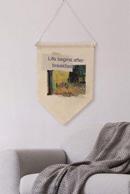 Resim Oturma Odası Pinterest Duvar Dekoru, Van Gogh Sanat Serisi, Kanvas Flama Askılı Duvar Örtüsü NO:419 - Renkli - 9 / 70 x 100 