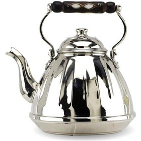 Resim Tekli Dilimli Nikel Kaplama Ihlamur Bakır Çaydanlık 3 Lt Bakır 