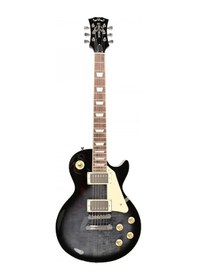 Resim Madison Meg-lpf-tbk Elektro Gitar Trans Siyah Les Paul Tarzı 