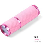 Resim Mini 9 Led El Feneri Tırnak Kurutucu Uv İşık Lambası İçin Jel Lehçe Manikür Tırnak Sanat Araçları El Düzenlenen Hızlı Kurutma Makinesi Taşınabilir Black 