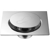 Resim Maiyame 10x10 Cm Paslanmaz Çelik Topaklama Tuşlu Drenaj, Büyük Akışlı Gizli Tip Banyo Kemer/haşere Engeli Tüp Lüle 