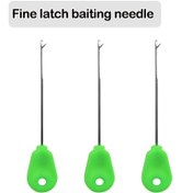 Resim 3 adet Rigtrip Fine Latch Baiting İğneleri - Yeşil PE Balık Saç Rigs Matkaplar Pop Up Boilies, Karp Lure Yapım Araçları, Dayanıklı ve Kullanımı Kolay Balık Aksesuarları, Balık Yemleri ve Yemler, Şık Metalik Kaplama, Hassas El Yapımı Araçlar 