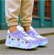 Resim Ceox Patenli Işıklı Tekerlekli Çocuk Spor Ayakkabı Kaykay sneaker 