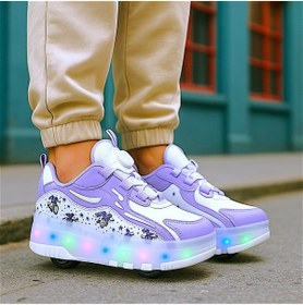 Resim Ceox Patenli Işıklı Tekerlekli Çocuk Spor Ayakkabı Kaykay sneaker 