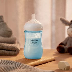 Resim Philips Avent Doğal Tepkili Pp Mavi Biberon 260ml 1+ Ay - 1 Ay 