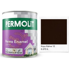 Resim Permolit Enamel Sentetik Yağlı Boya Koyu Kahve 0.375 Lt. 350 ML 