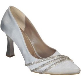 Resim Yazkış Kadın Siyah Gümüş Saten Kumaş Üzeri Taşlı 8cmkadeh Topuk Düğün Nişan Abiye Ayakkabı 001 