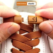 Resim 1 Çift Elastik Ayakkabı Bağcığı Polyester Hızlı Kilit Spor Bağcıksız Bağcıklar Erkek ve Kadınlar için - Dayanıklı Ayarlanabilir Elastik Ayakkabı Bağcıkları Kolaylık ve Konfor için 