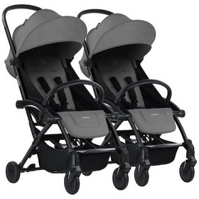 Resim Connect³ İkiz Bebek Arabası / Black - Grey Black - Grey 