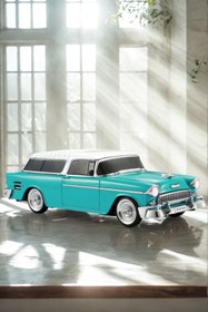 Resim LEERFEI KLasik Model Araba Kablosuz Hoparlör TF Kart USB Bluetooth FM Radyo Aux Destekli Bluetooth Speaker 