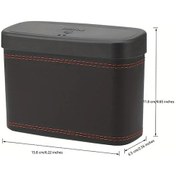 Resim Dashanshop Siyah Katlanır Kapaklı Araç Çöp Kutusu Oto Koltuk Arkası Ve Kapı Askılı Çok Amaçlı Aksesuar 