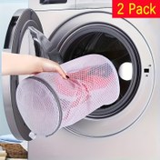 Resim 2 adet Ayakkabı Yıkama Torbaları, Sneaker File Yıkama Çantası, Ayakkabı Temizleme Çamaşır Torbası, Petek Kumaş Gri Fermuarlı Büyük Boy Yıkama Torbası, 17.78 X 38.1 cm Spor Ayakkabısı, Sneaker, Terlik için, Çamaşır Torbaları 
