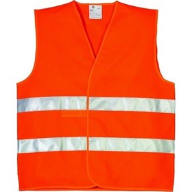 Resim Standart Beden Ikaz Yeleği Turuncu Renk 10 Adet 