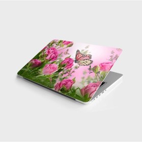 Resim Laptop Sticker Bilgisayar Notebook Pc Kaplama Etiketi Pembe Gülle (546590282) 
