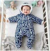 Resim Çizgili Desen,yenidoğan Bebek Kozmonot, Astronot Tulum 0-12 Ay "Karışık Renkli" 