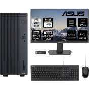 Resim Asus Expertcenter P500 Mini Tower Intel Core I7 13620H 80GB 256GB SSD 27" Fhd Monitör Fdos Masaüstü Bilgisayar & Per4 USB Bellek P500I716512B0DMNT336 